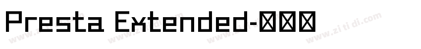 Presta Extended字体转换
